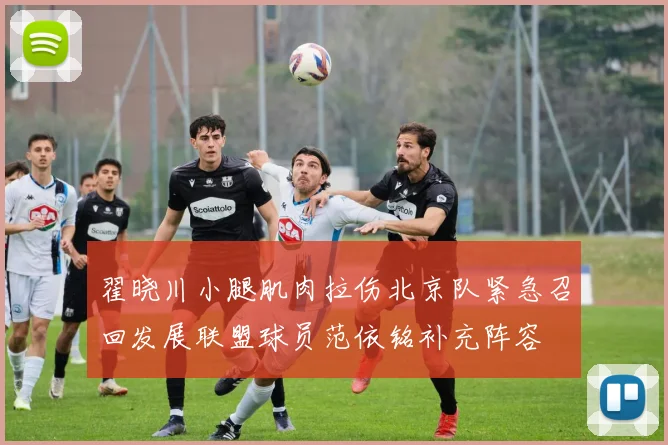 翟晓川小腿肌肉拉伤北京队紧急召回发展联盟球员范依铭补充阵容